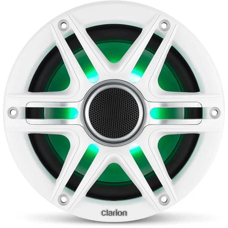 Clarion Marine Premium Høyttalere 7,7" RGB hvit/grå sportsgrill