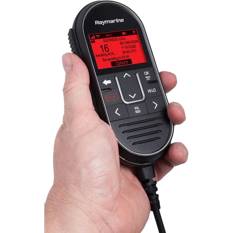 Raymarine Ray90 fastmontert VHF med ett  Raymic håndsett