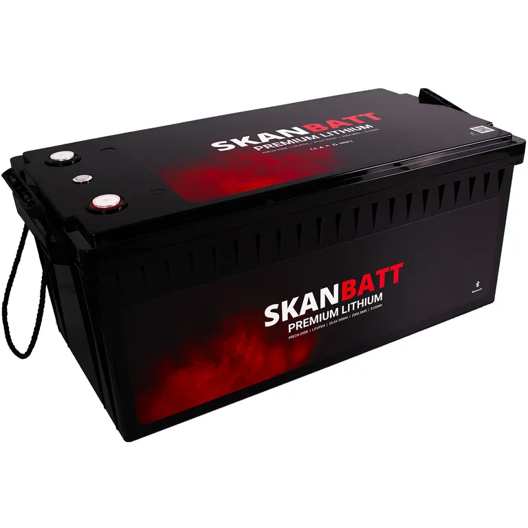 Skanbatt Premium Lithium 24V 200Ah 200A BMS Bluetooth