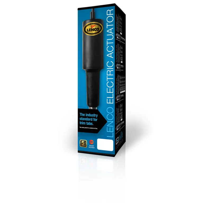 Lenco 101 standard sylinder for trimplan, 24V, stroke 2 ¼”, lengde 12 1/2",  bolt 5/16”
