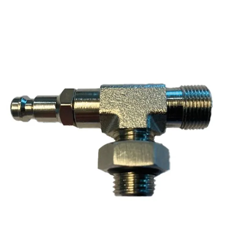 Multisteer T-stykke sylinder med lufting, for hydraulisk styring