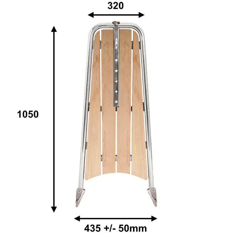 Båtsystem Baugspyd PB1050TE-V, ankerrulle, teak, seilbåt 26-33 fot