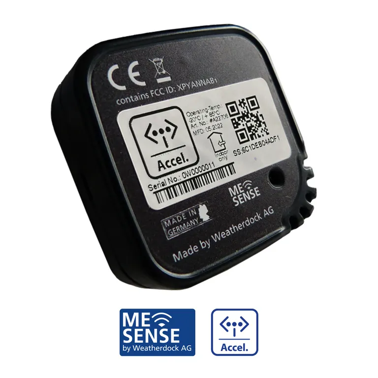 Weatherdock Me Sense viberasjonsensor, IoT Bluetooth