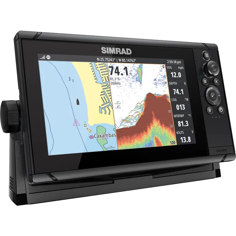 Simrad Cruise 9" kartplotter med ekkolodd inkl. giver