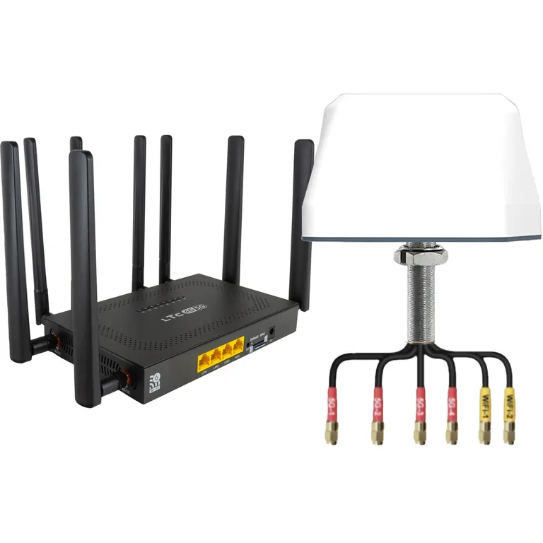LTC Mobil 5G router med ekstern antenne 12/24/220 Volt