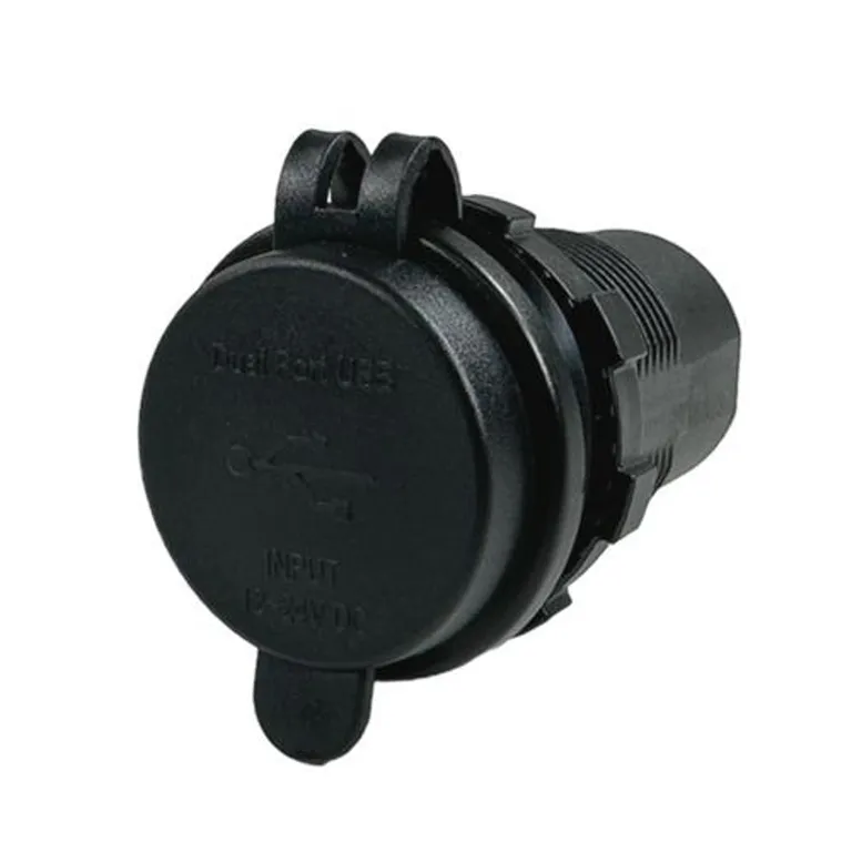 Pro Supply USB-uttak 2xUSB-C, sort, 8-32V 60W