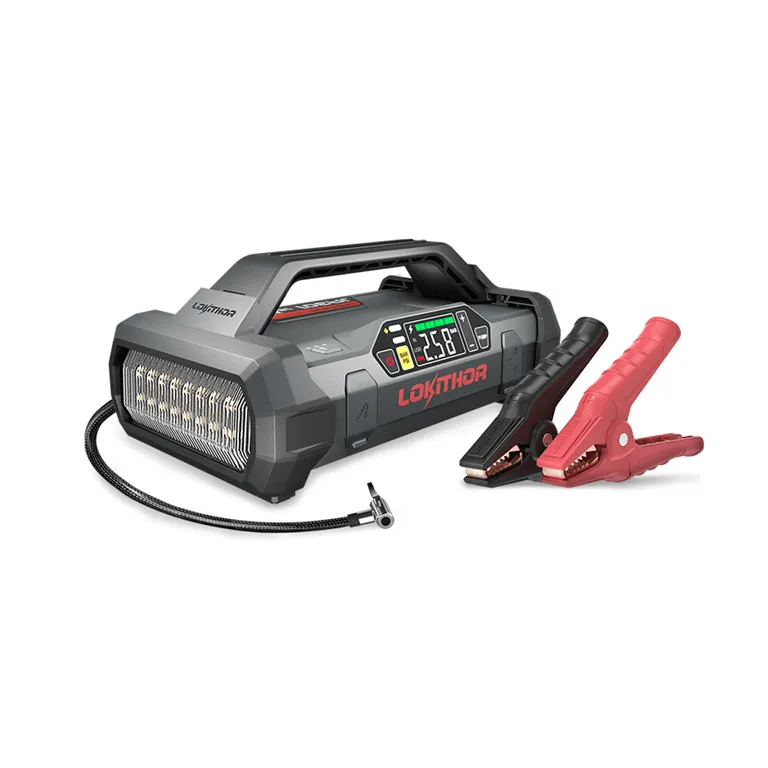 Lokithor JA3000PRO Lithium Startbooster 12V 3000A med 150 PSI luftkompressor