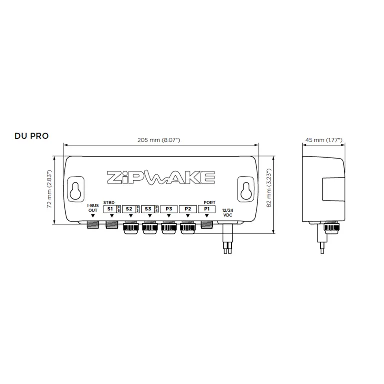 Zipwake KB 300-S PRO Chine interceptor startpakke 2x300mm
