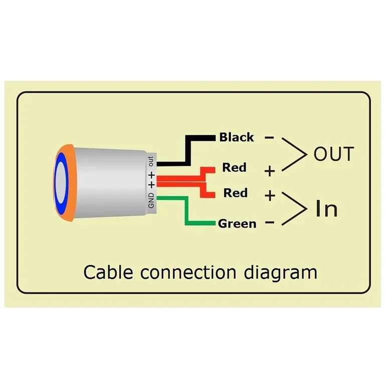 Vanntett LED touchdimmer 12 Volt