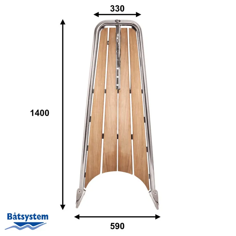 Båtsystem Baugspyd PB1400BL-V, ankerrulle, Blackline, seilbåt 36-47 fot