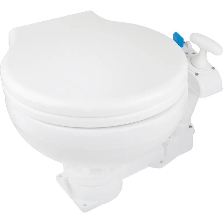 Matromarine manuelt toalett med standard bolle og soft close-lokk