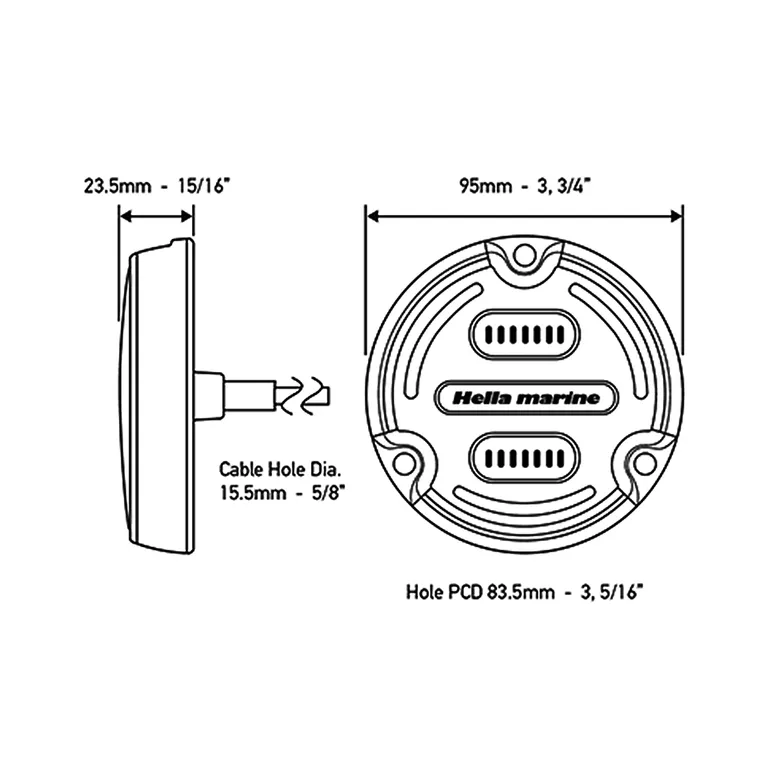 Hella Marine Apelo A1 RGB undervannslys 15W