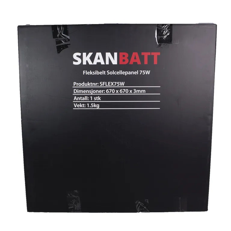 Skanbatt 75W ETFE Fleksibelt solcellepanel
