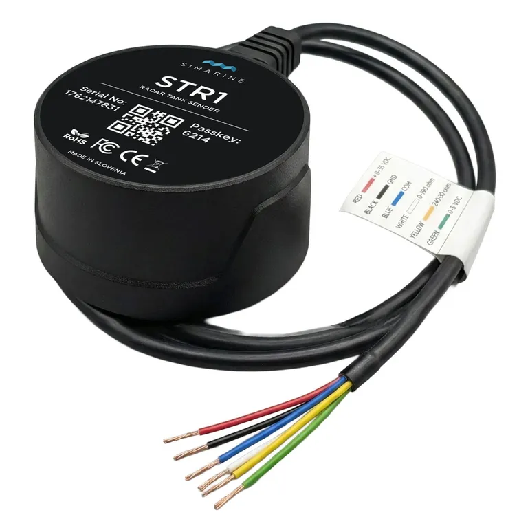Simarine STR1 radar tankmåler med Bluetooth og analog utgang