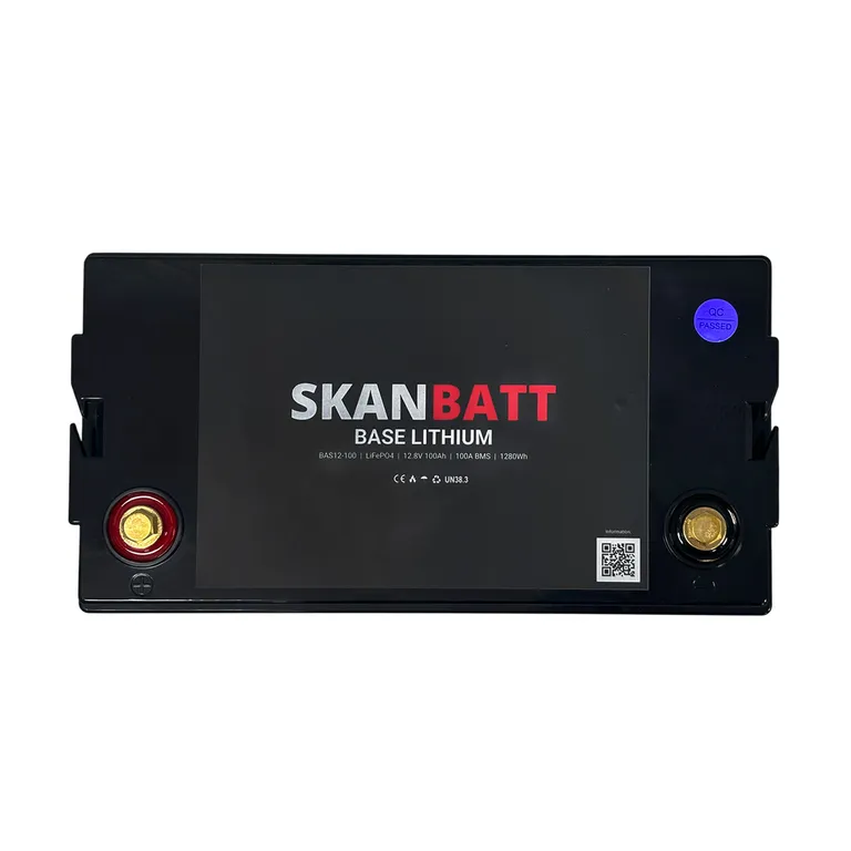 Skanbatt Base Lithium 12V 100Ah 100A BMS Bobil