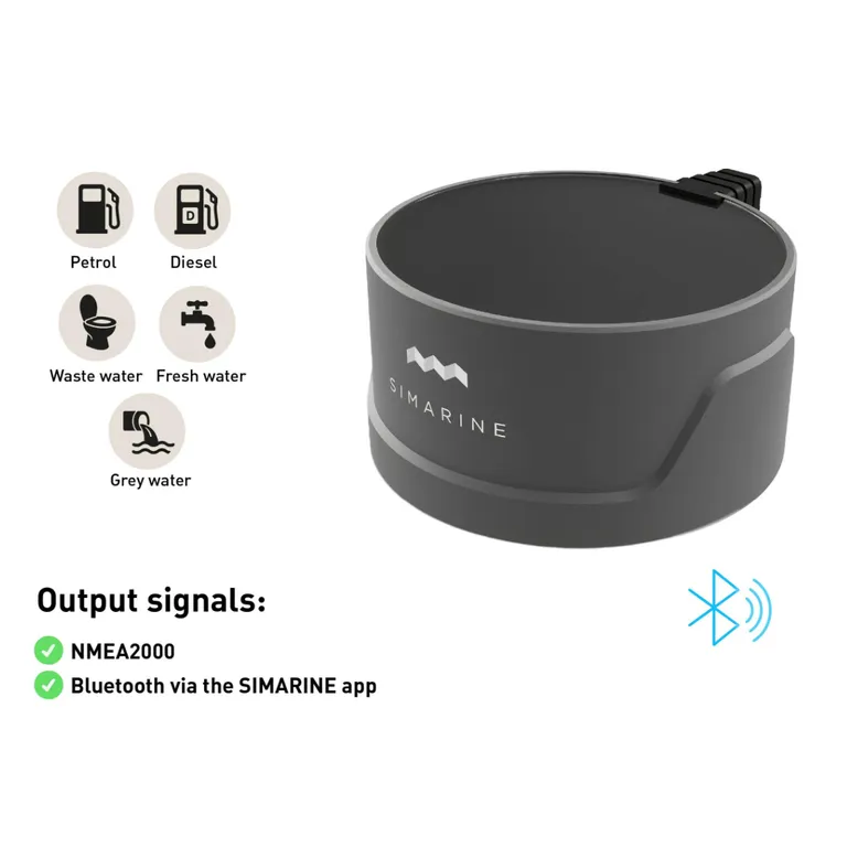 Simarine STR2 radar tankmåler med NMEA 2000 og Bluetooth
