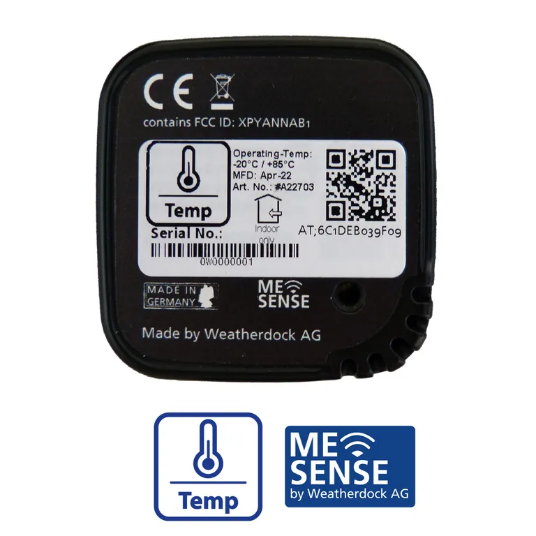 Weatherdock Me Sense temperatursensor, IoT Bluetooth