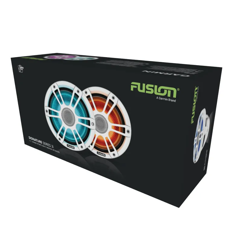 Fusion Signature Series 3i Sport hvite CRGBW 7.7" høyttalere 280W