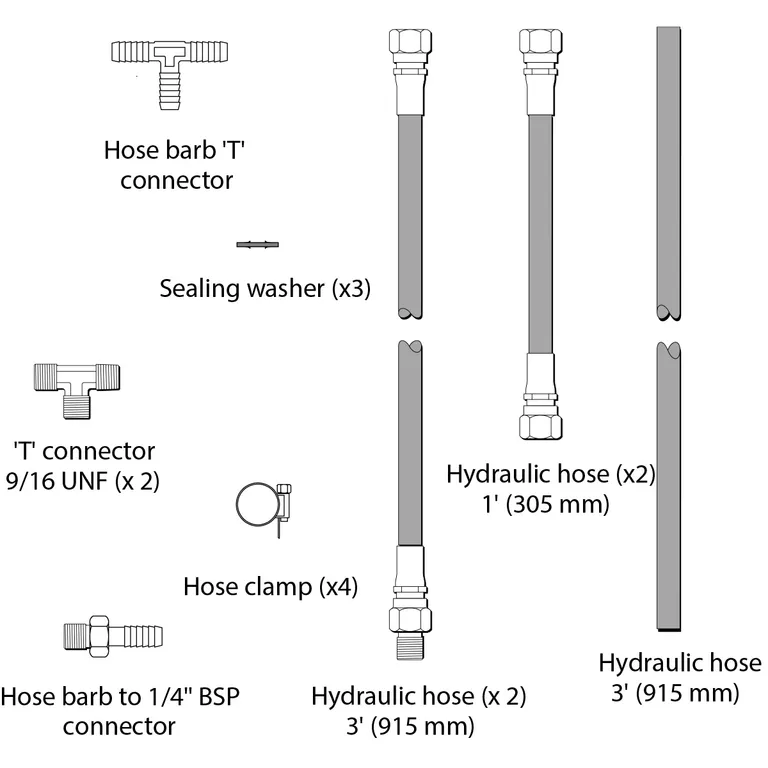 Raymarine Verado hydraulikk kit for autopilot