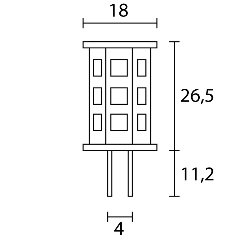 Nautilight LED G4 Tower 2,2 Watt 12 / 24 Volt