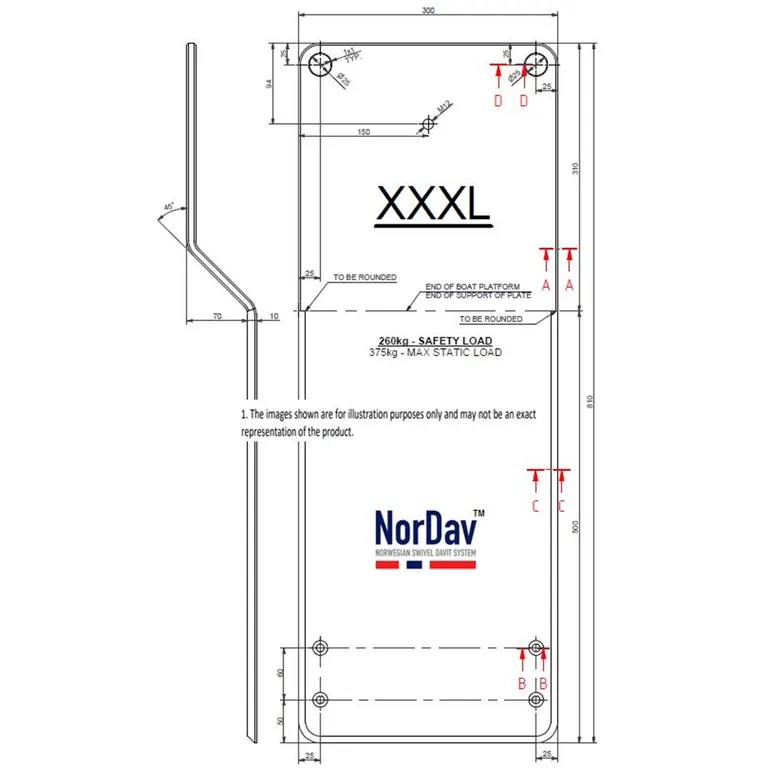 NorDav forlengerplate XXXL Elevator 7
