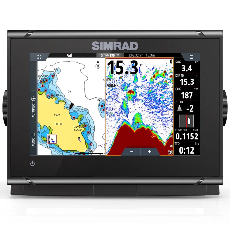 Simrad GO7 XSR kartplotter med ekkolodd (inkl. HDI-giver)