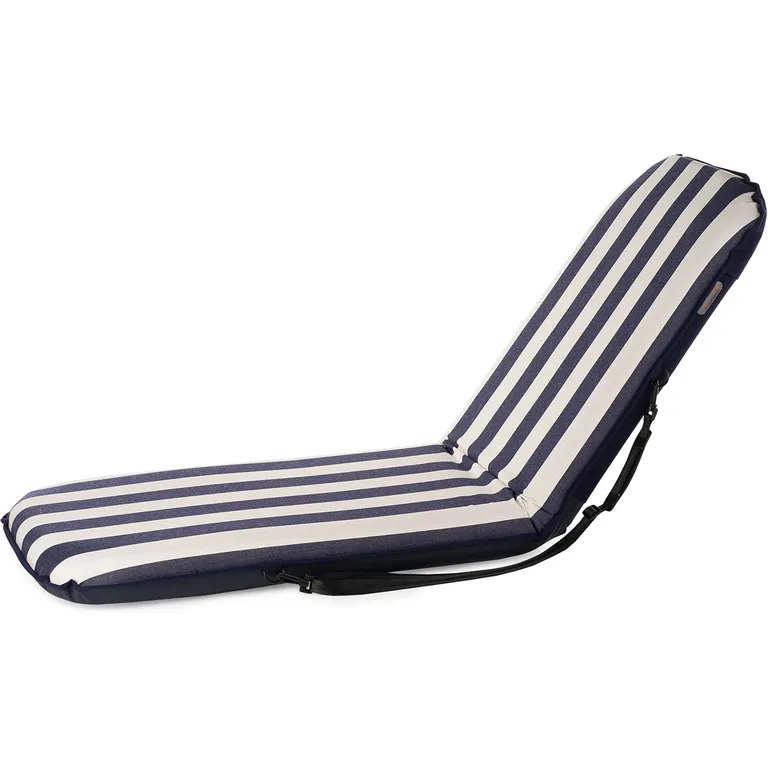 Comfort Seat Classic Large bærbar pute med justerbar rygg (hvit/blå)