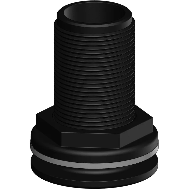Trudesign 1 1/4" (32mm) utenpåliggende skroggjennomføring i kompositt