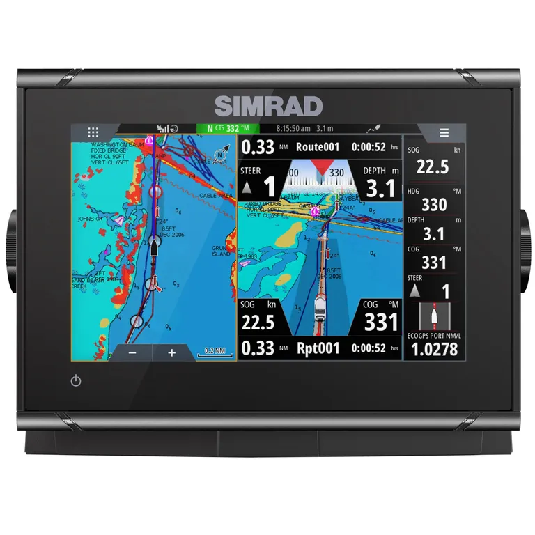 Simrad GO7 XSR kartplotter med ekkolodd
