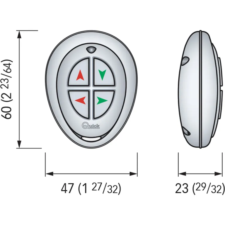 Quick P02+ fjernkontroll for ankervinsj