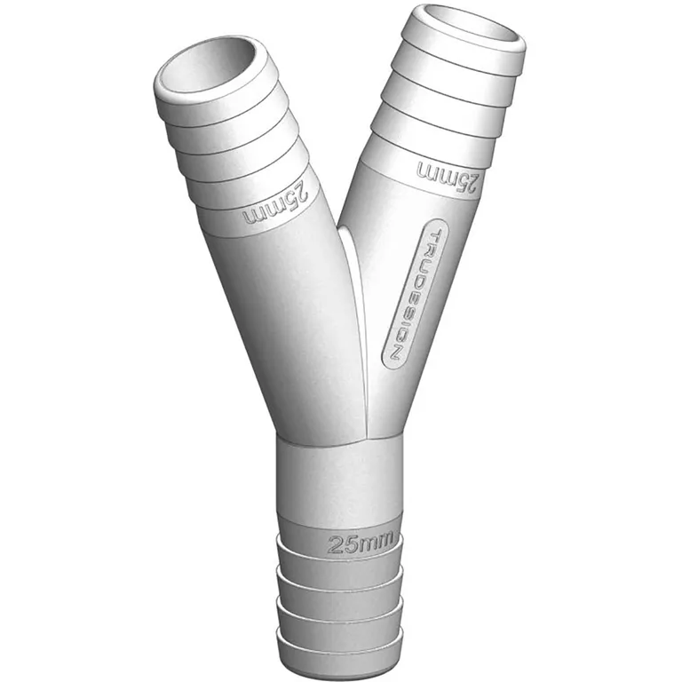 Trudesign Y-stykke i kompositt (25/25/25mm)