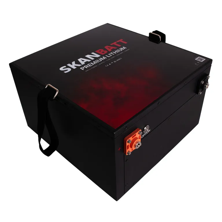 Skanbatt Premium 700Ah 12V LiFePO4 litiumbatteri med Bluetooth og varme