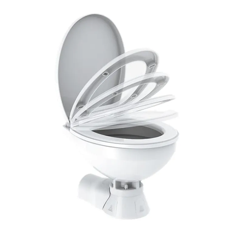 Seaflo Elektrisk toalett Regular Quiet flush Soft close, for ferskvannspyling 24V