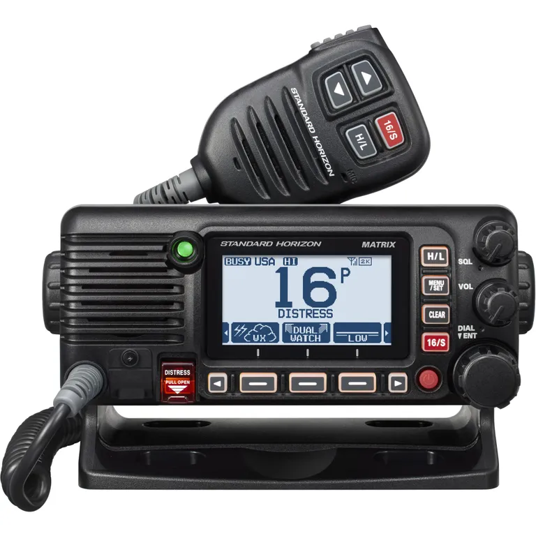 Standard Horizon GX2400E fastmontert VHF med GPS, AIS-mottaker og nettverksstøtte