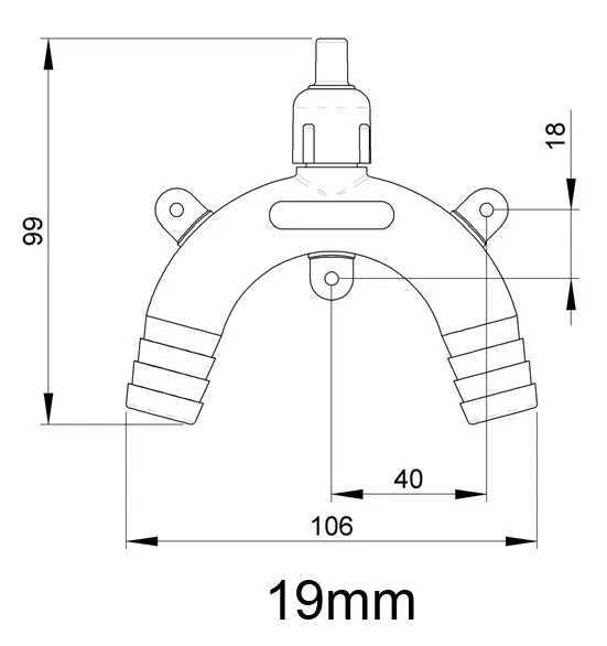 Trudesign svanehals 3/4" (19 mm)