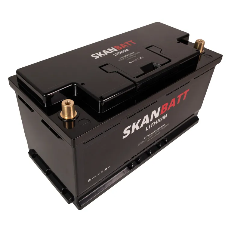 Skanbatt Lithium 12V 150Ah LiFePo4-batteri, 150A BMS