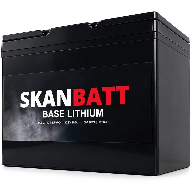 Skanbatt Base Lithium Small batteri 12V 100Ah 100A BMS