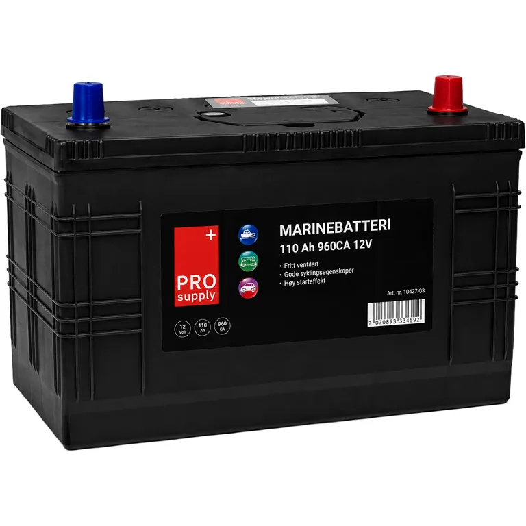 ProSupply marinebatteri 12V 110Ah 780CCA