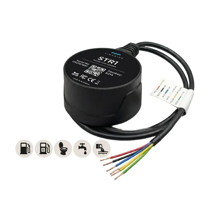Simarine STR1 radar tankmåler med Bluetooth og analog utgang