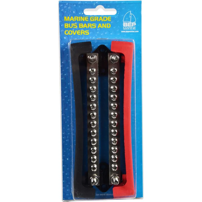 BEP Koblingsskinne med deksel 2x2 inn, 12 ut