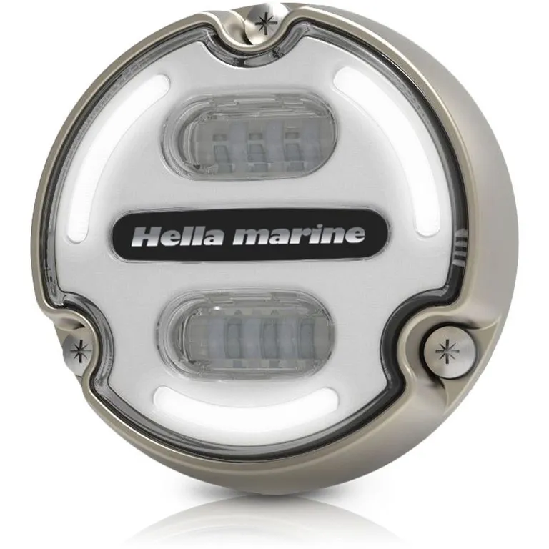 Hella Marine Apelo A2 blått/hvitt undervannslys, bronse, 30W