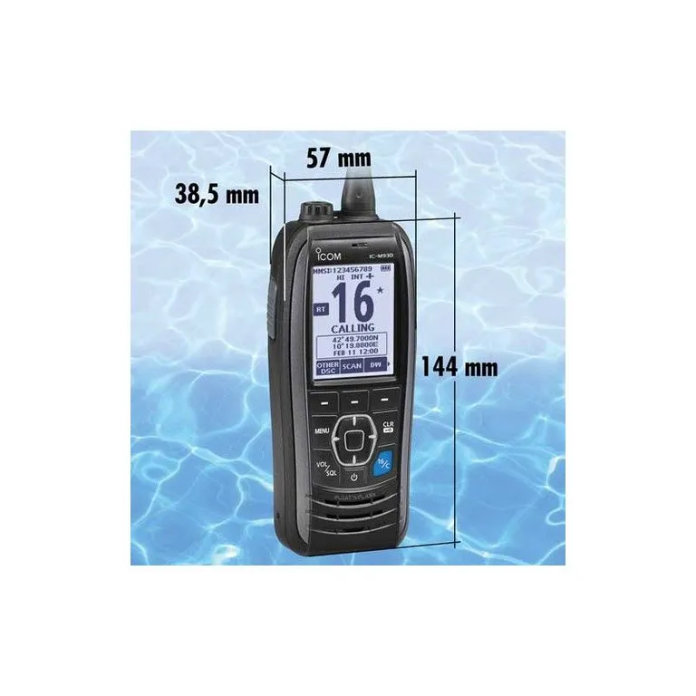 ICOM IC-M93D håndholdt VHF med GPS og DSC