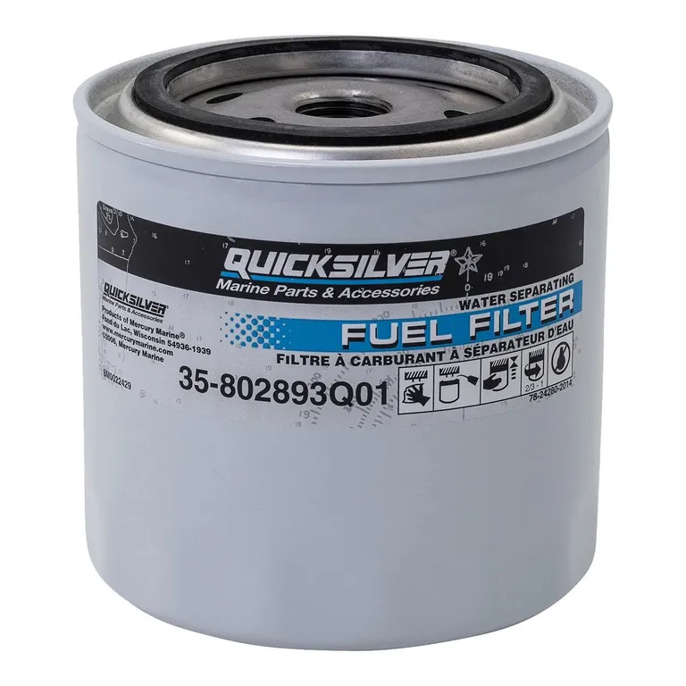 Quicksilver Vannutskillerfilter bensin 25 Mikron lav