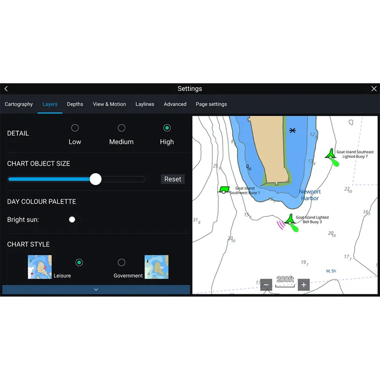 Raymarine LightHouse GEN2 elektronisk sjøkart (Nord-Europa)