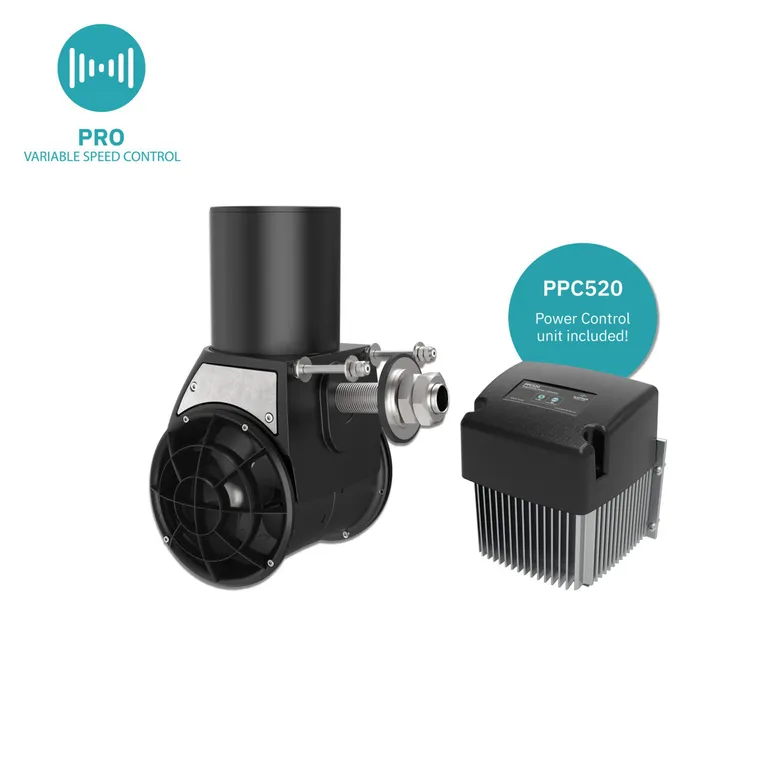 Sleipner SX50 PRO hekkthruster med effektkontroll-12V-50kg-50mm