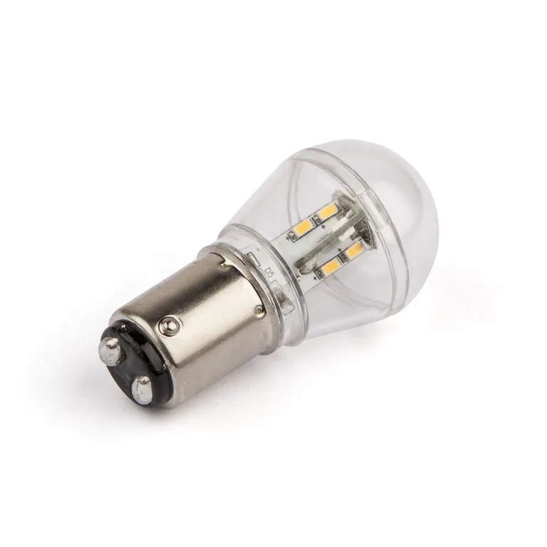 Båtsystem BA15D LED-pære til spotlight (to-polet bajonettfatning)
