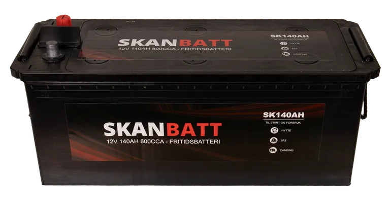 Skanbatt SK140AH Fritidsbatteri 12V 140Ah blybatteri
