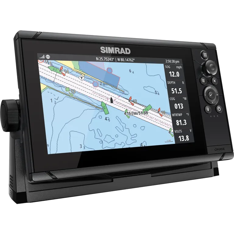 Simrad Cruise 9" kartplotter med ekkolodd inkl. giver