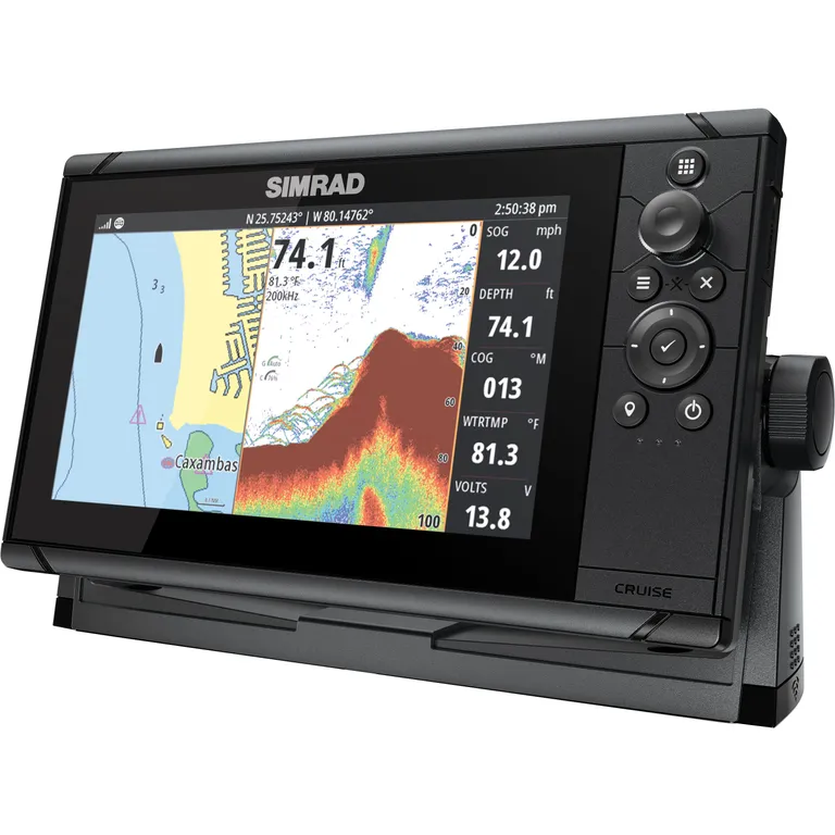 Simrad Cruise 9" kartplotter med ekkolodd inkl. giver
