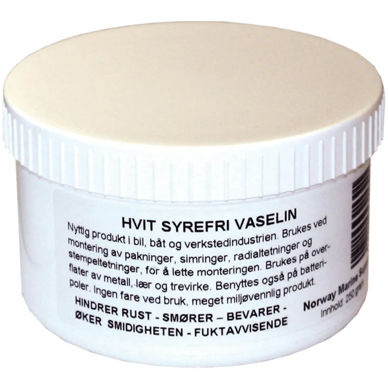 Vaselin Hvit Syrefri 250g